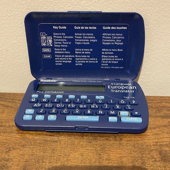 Vintage 1999 Franklin TWE-106B 5-Language European Translator New Battery - Picture 1 of 4